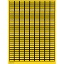 Brady 101816 etichetta autoadesiva Rettangolo Nero, Giallo 6750 pz