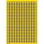 Brady 101817 etichetta autoadesiva Rettangolo Nero, Giallo 8100 pz