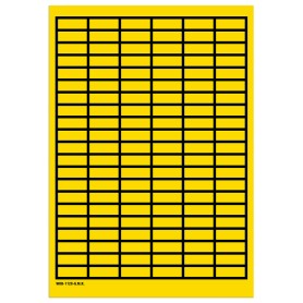 Brady 101890 etichetta autoadesiva Rettangolo Nero, Giallo 3150 pz