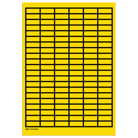 Brady 101890 etichetta autoadesiva Rettangolo Nero, Giallo 3150 pz