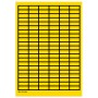 Brady 101890 etichetta autoadesiva Rettangolo Nero, Giallo 3150 pz