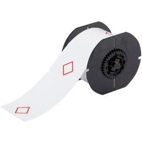 Brady B30-261-7569-CLP1 etichetta per stampante Rosso, Bianco Etichetta per stampante non adesiva (121639)