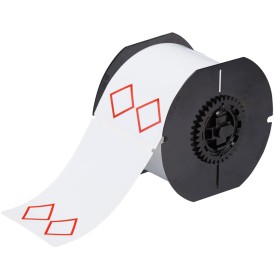 Brady B30-261-7569-CLP2 etichetta per stampante Rosso, Bianco Etichetta per stampante autoadesiva (121640)