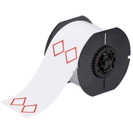 Brady B30-261-7569-CLP2 etichetta per stampante Rosso, Bianco Etichetta per stampante autoadesiva (121640)