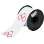 Brady B30-261-7569-CLP3A etichetta per stampante Rosso, Bianco Etichetta per stampante non adesiva (121641)