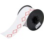Brady B30-261-7569-CLP3B etichetta per stampante Rosso, Bianco Etichetta per stampante non adesiva (121642)