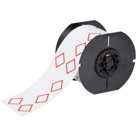 Brady B30-261-7569-CLP4A etichetta per stampante Rosso, Bianco Etichetta per stampante non adesiva (121643)
