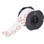 Brady B30-261-7569-CLP4A etichetta per stampante Rosso, Bianco Etichetta per stampante non adesiva (121643)