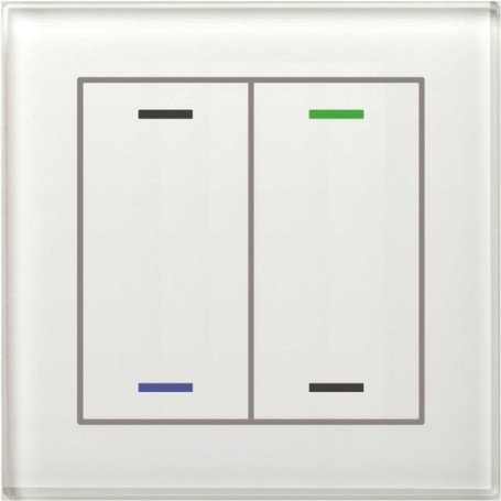 MDT BE-GTL2TW.01 Glastaster II Light 2-fach RGBW (BE-GTL2TW.01)