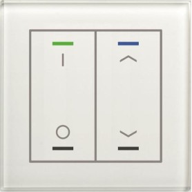 MDT technologies Glastaster II Light 2-fach RGBW,sw,Jalou,schalt BE-GTL2TW.D1 (BE-GTL2TW.D1)