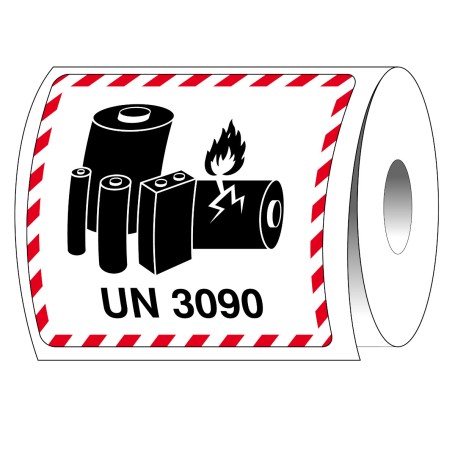 Brady T/ADM-LBM-UN3090-120X110-1000 etichetta autoadesiva Rettangolo Permanente Nero, Rosso, Bianco 1000 pz (237815)