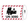 Brady T/ADM-LBM-UN3090-105X74-1000 etichetta autoadesiva Rettangolo Permanente Nero, Rosso, Bianco 1000 pz (237816)