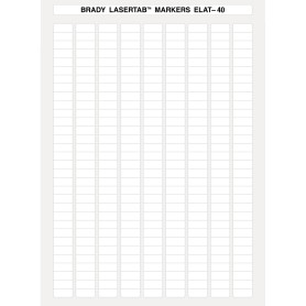 Brady ELAT-40-747W-10 etichetta per stampante Bianco Etichetta per stampante autoadesiva (014398)