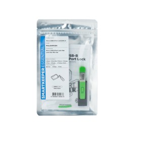 Smartkeeper MUL04PKGN clip sicura Bloccaporte + chiave Micro USB Type-B Verde Plastica 1 pz