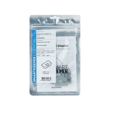 Smartkeeper DL04P1GY clip sicura Bloccaporte DisplayPort Grigio 10 pz