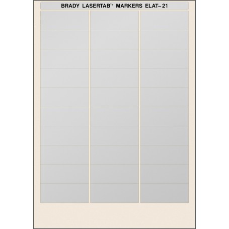 Brady ELAT-21-773 etichetta per stampante Argento Etichetta per stampante autoadesiva (029860)