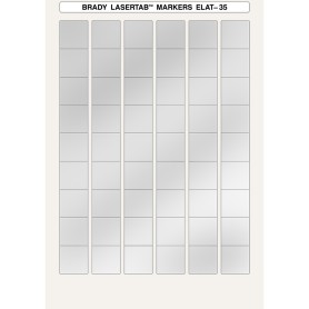 Brady ELAT-35-773-2.5 etichetta per stampante Argento Etichetta per stampante autoadesiva (014393)