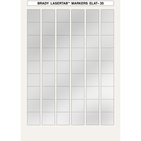 Brady ELAT-35-773-2.5 etichetta per stampante Argento Etichetta per stampante autoadesiva (014393)