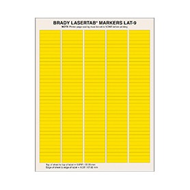 Brady LaserTab Giallo Etichetta per stampante autoadesiva (029791)