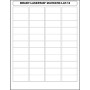Brady LaserTab Bianco Etichetta per stampante autoadesiva (029835)