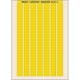 Brady ELAT-4-747YL-10 etichetta per stampante Giallo Etichetta per stampante autoadesiva (029826)