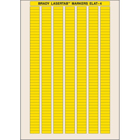 Brady ELAT-4-747YL-10 etichetta per stampante Giallo Etichetta per stampante autoadesiva (029826)