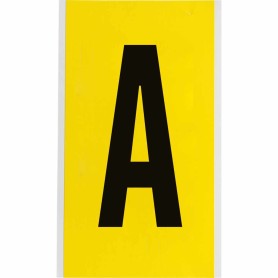 Brady 3470-A etichetta autoadesiva Rettangolo Permanente Nero, Giallo 25 pz (034711)