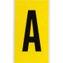 Brady 3470-A etichetta autoadesiva Rettangolo Permanente Nero, Giallo 25 pz (034711)