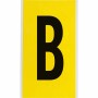 Brady 3470-B etichetta autoadesiva Rettangolo Permanente Nero, Giallo 25 pz (034712)