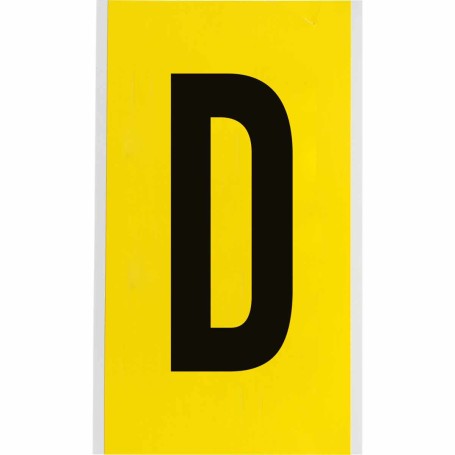 Brady 3470-D etichetta autoadesiva Rettangolo Permanente Nero, Giallo 25 pz (034714)