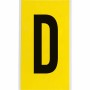 Brady 3470-D etichetta autoadesiva Rettangolo Permanente Nero, Giallo 25 pz (034714)