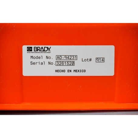 Brady B30-7-7563 etichetta per stampante Argento Etichetta per stampante autoadesiva (710792)
