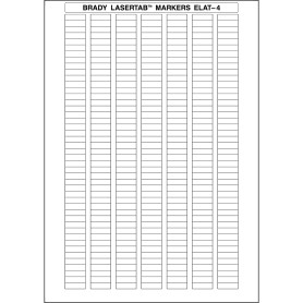 Brady ELAT-4-747W-10 etichetta per stampante Bianco Etichetta per stampante autoadesiva (029825)