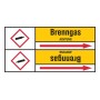 Brady N023154 etichetta autoadesiva Rettangolo Permanente Nero, Rosso, Bianco, Giallo