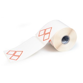 Brady THTCLP-M-L3A-7594-0.3-SC etichetta per stampante Rosso, Bianco Etichetta per stampante autoadesiva (622321)