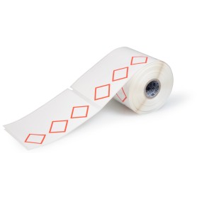 Brady THTCLP-M-L3B-7594-0.3-SC etichetta per stampante Rosso, Bianco Etichetta per stampante autoadesiva (622322)