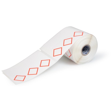 Brady THTCLP-M-L3B-7594-0.3-SC etichetta per stampante Rosso, Bianco Etichetta per stampante autoadesiva (622322)