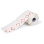 Brady THTCLP-M-L3B-7594-0.3-SC etichetta per stampante Rosso, Bianco Etichetta per stampante autoadesiva (622322)