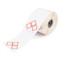 Brady THTCLP-S-L3A-7594-0.4-SC etichetta per stampante Rosso, Bianco Etichetta per stampante autoadesiva (622309)