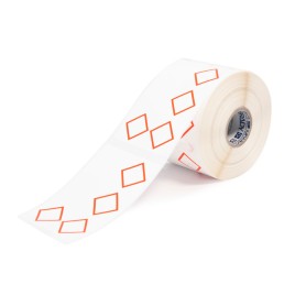 Brady THTCLP-S-L4A-7594-0.4-SC etichetta per stampante Rosso, Bianco Etichetta per stampante autoadesiva (622311)
