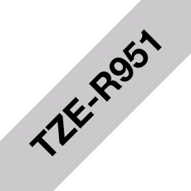 Brother TZE-R951 nastro per etichettatrice Nero su argento (TZER951)