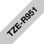 Brother TZE-R951 nastro per etichettatrice Nero su argento (TZER951)