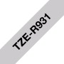 Brother TZE-R931 nastro per etichettatrice Nero su argento (TZER931)