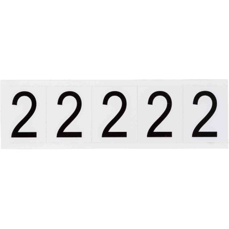 Brady 9714-2 etichetta autoadesiva Rettangolo Permanente Nero, Bianco 5 pz (097051)