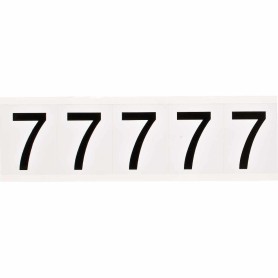 Brady 9714-7 etichetta autoadesiva Rettangolo Permanente Nero, Bianco 5 pz (097056)
