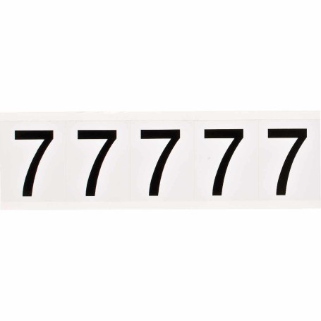 Brady 9714-7 etichetta autoadesiva Rettangolo Permanente Nero, Bianco 5 pz (097056)