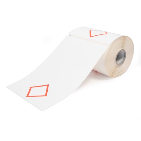 Brady THTCLP-L-L1-7594-0.2-SC etichetta per stampante Rosso, Bianco Etichetta per stampante autoadesiva (622331)
