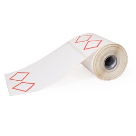 Brady THTCLP-L-L2-7594-0.2-SC etichetta per stampante Rosso, Bianco Etichetta per stampante autoadesiva (622332)
