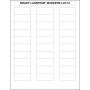 Brady LaserTab Bianco Etichetta per stampante autoadesiva (029823)