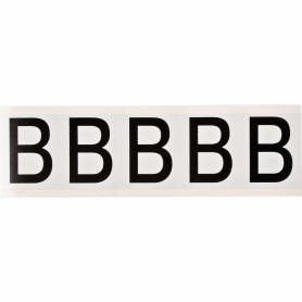 Brady 9714-B etichetta autoadesiva Rettangolo Permanente Nero, Bianco 5 pz (097683)